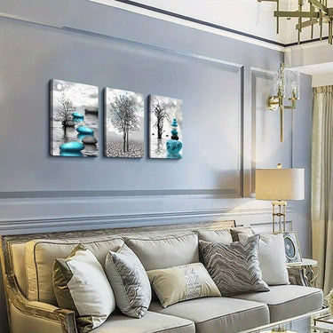 3 - Piece Modern Abstract Canvas Wall Art Set - InspiredGrabs.com